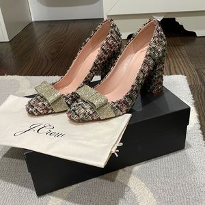J. Crew Collection tweed heels *NIB*